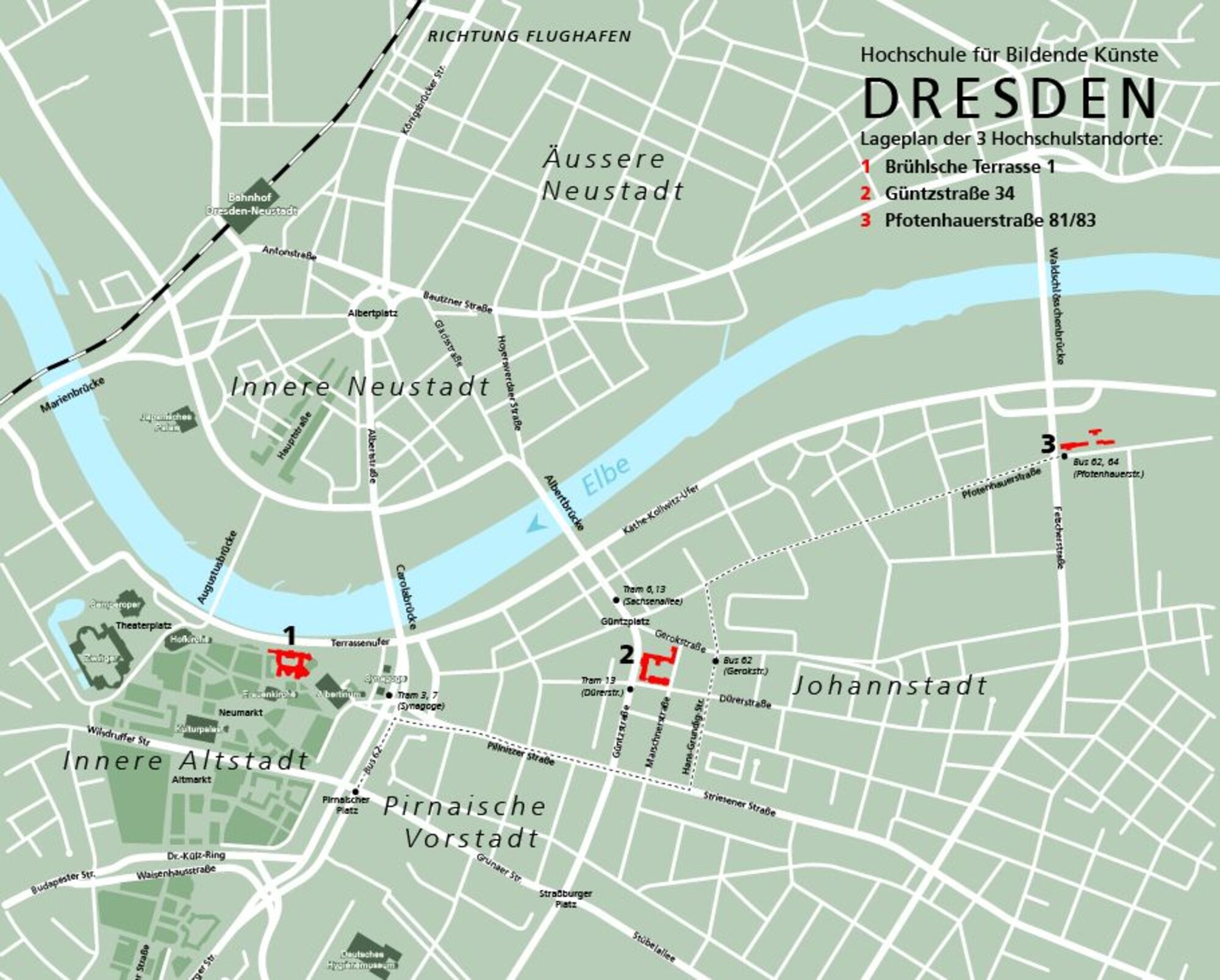 Faltplan Stadt Dresden