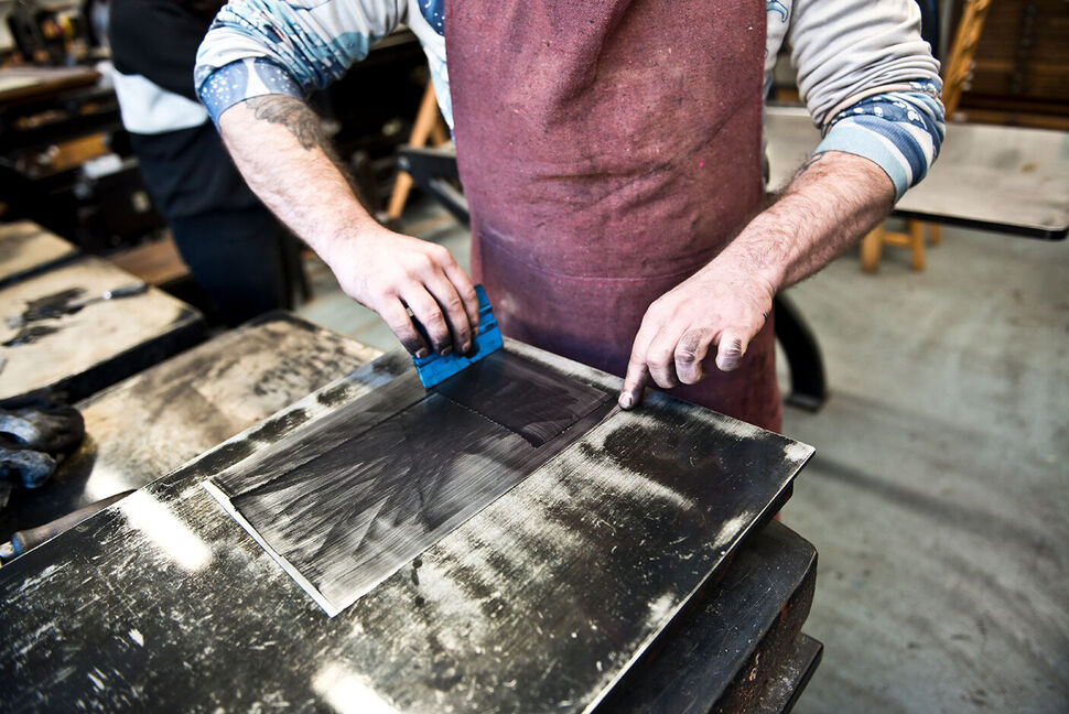 Foto, Detail von Druck