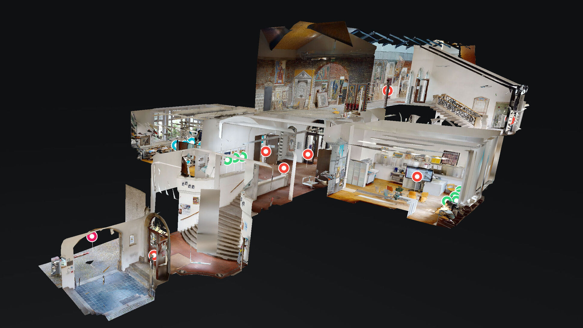 Rooms and Workshops of the wall painting department, HfBK Dresden,