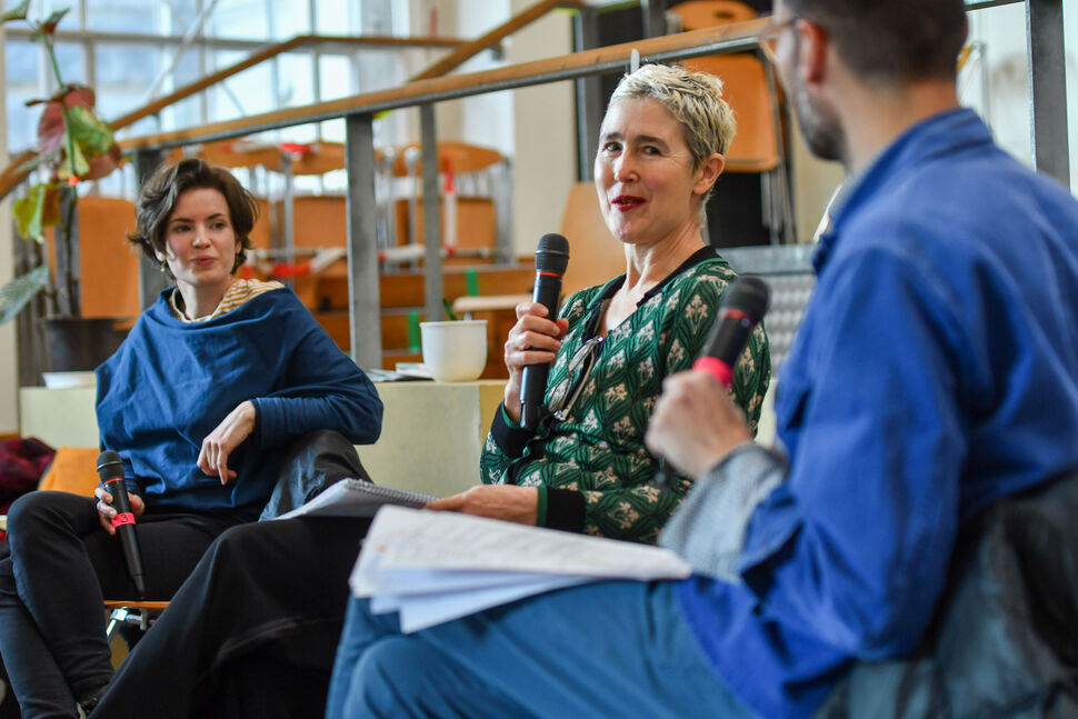 Foto mit Thomas Geisler, Cornelia Renz und Elise Beutner