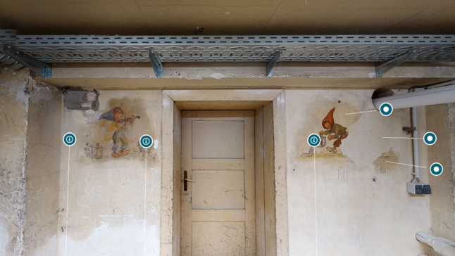 Spandauer Damm 54, Berlin - Wandbilder im Luftschutzkeller