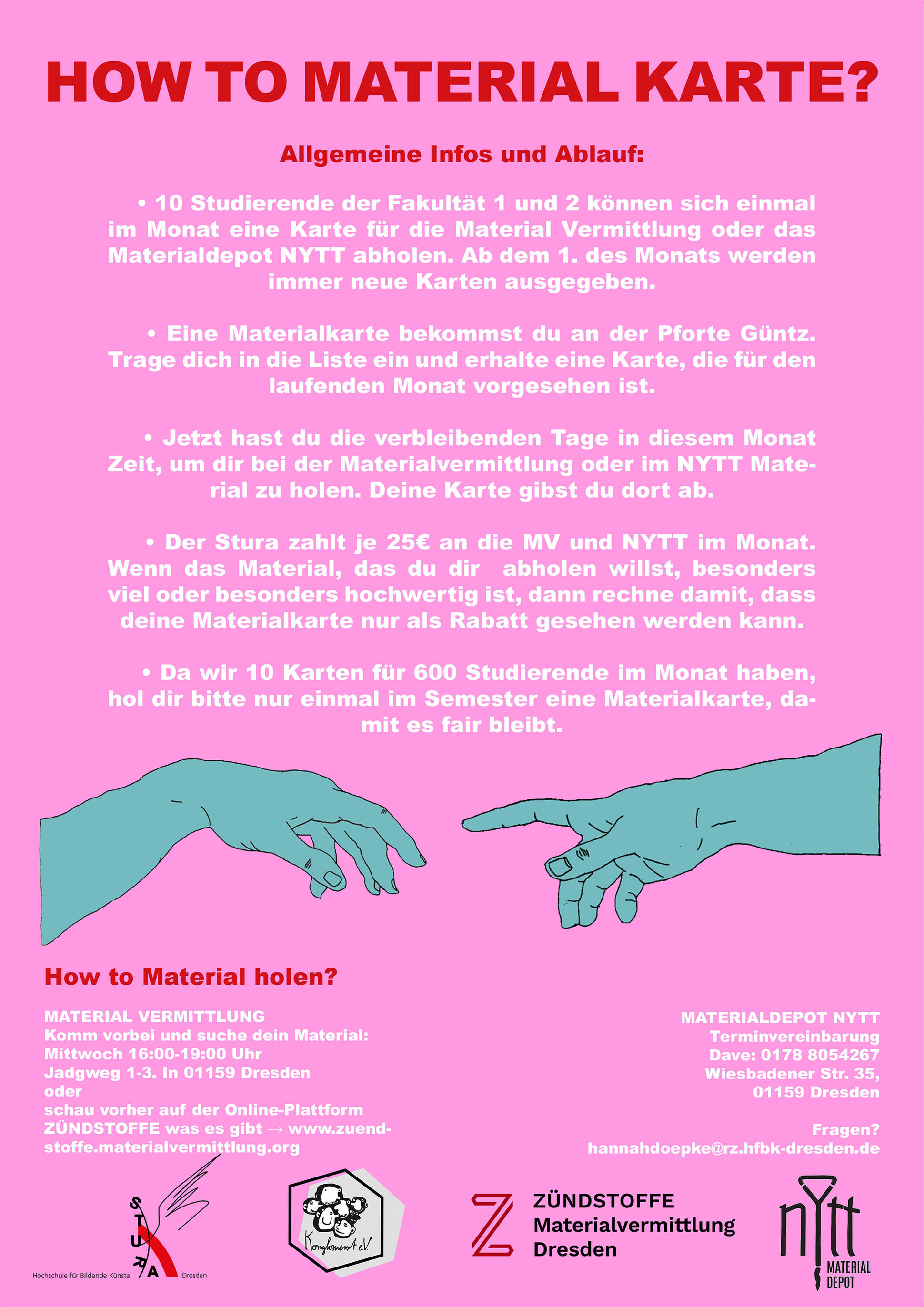 Infografik zur Kooperation mit dem nytt Materialdepot Infografik zur Kooperation mit dem nytt Materialdepot