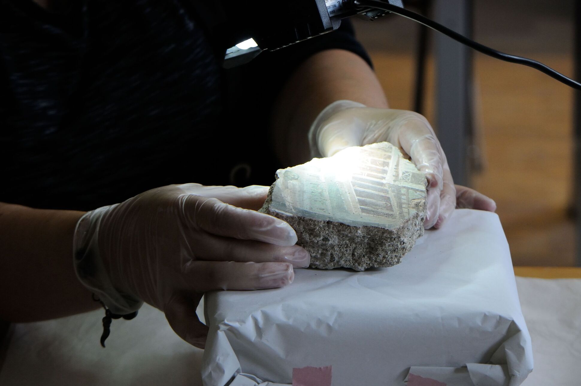 Perspektive Bruchstück unter Licht