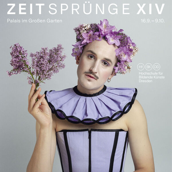 ZEITSPRÜNGE XIV Plakat zur Kostümausstellung Zeitsprünge im Palais im Großen Garten