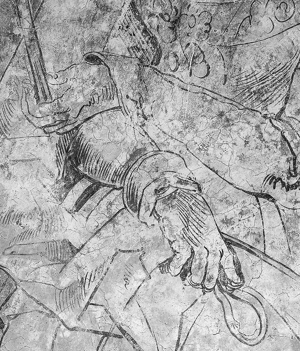 Infrarotaufnahme Wandbild im Stephansdom