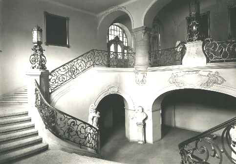 Schwarzweißfoto von der Brühlscher Treppe. Schwarzweißfoto von der Brühlscher Treppe.