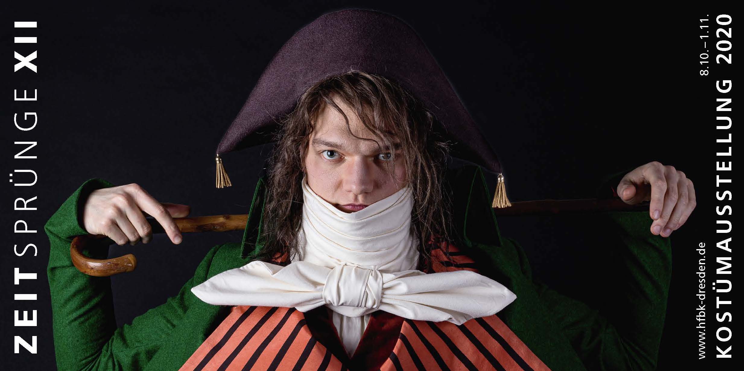 [Translate to English:] Flyer zur Ausstellung Zeitsprünge XII