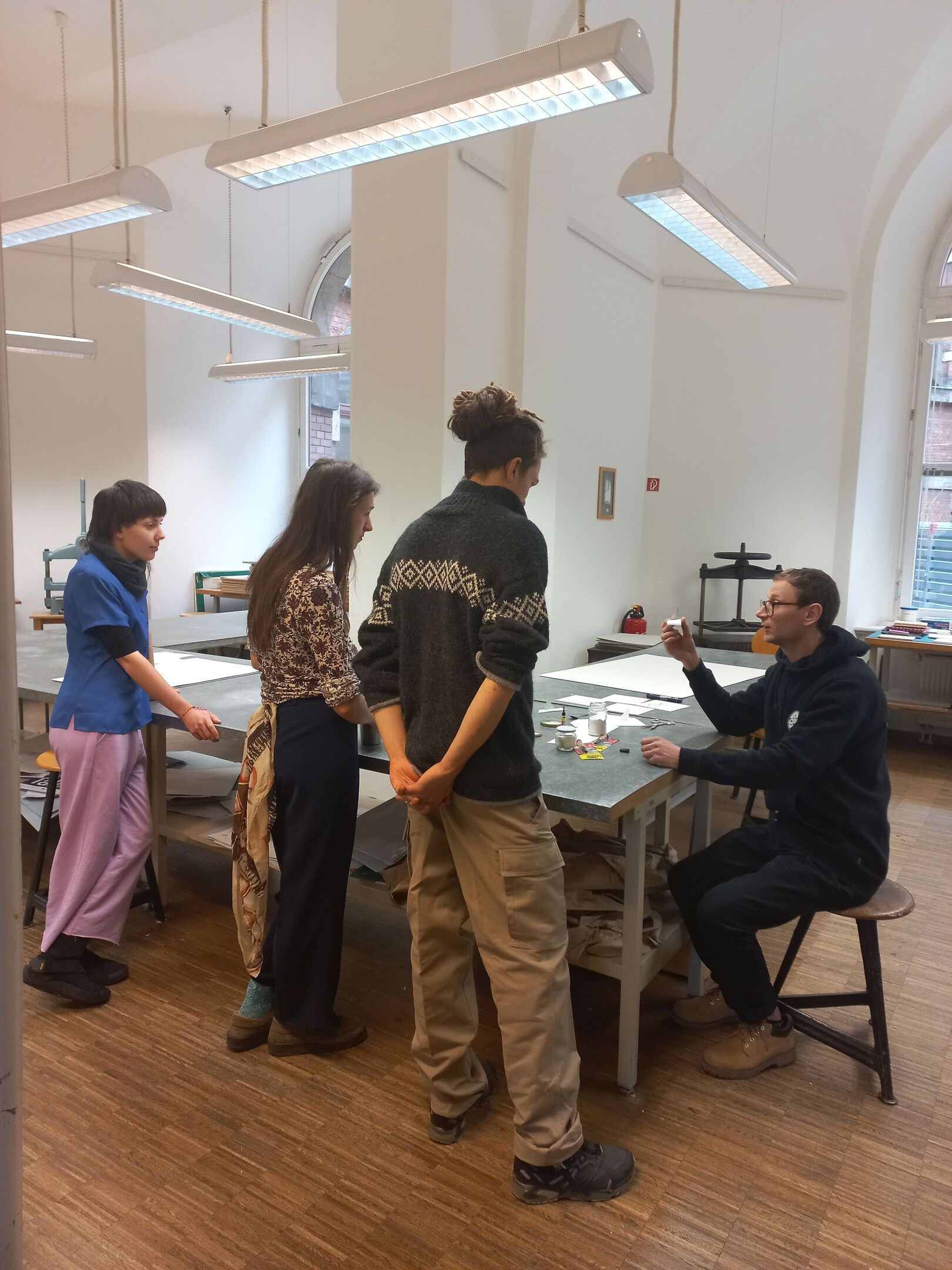 Students in a workshop