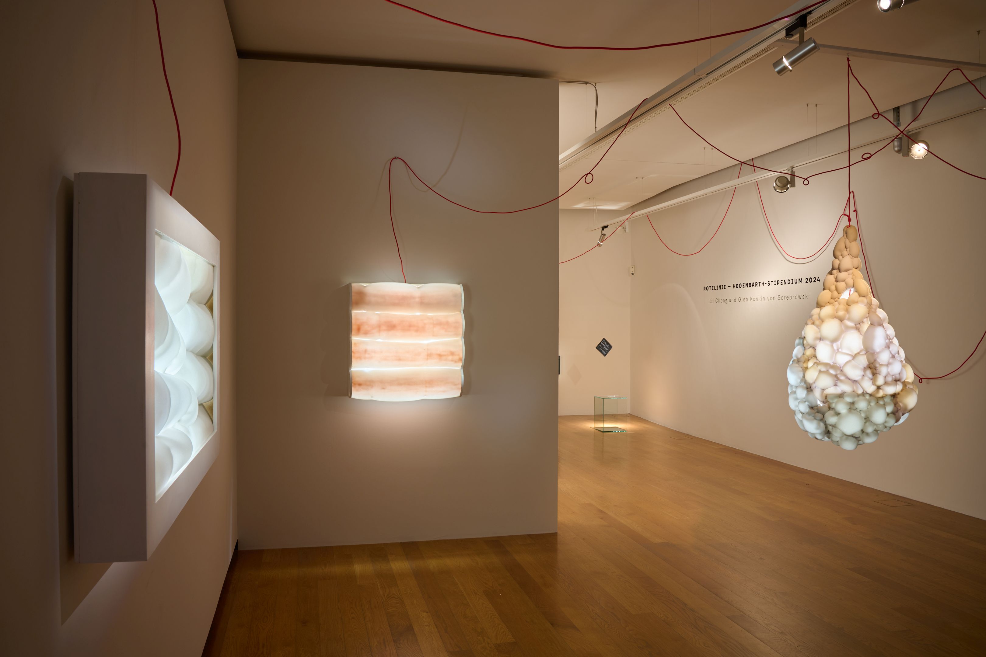 Ausstellungsansicht, Leuchtkasten