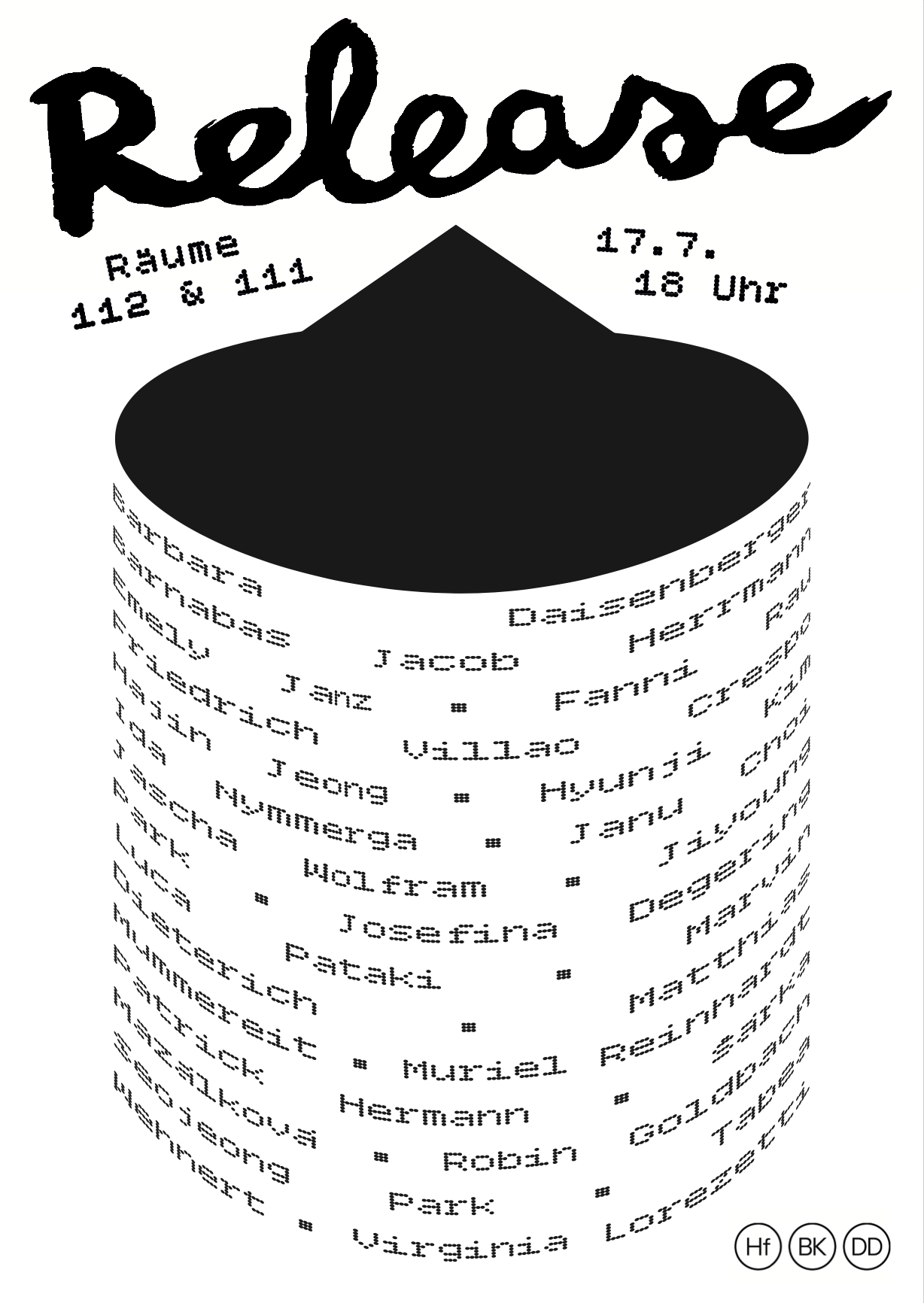 Schwarz-weiß plakat