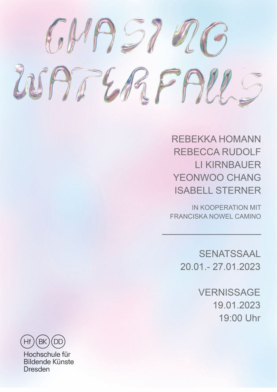 Plakat zur Ausstellung "Chasing Waterfalls" Plakat zur Ausstellung "Chasing Waterfalls"