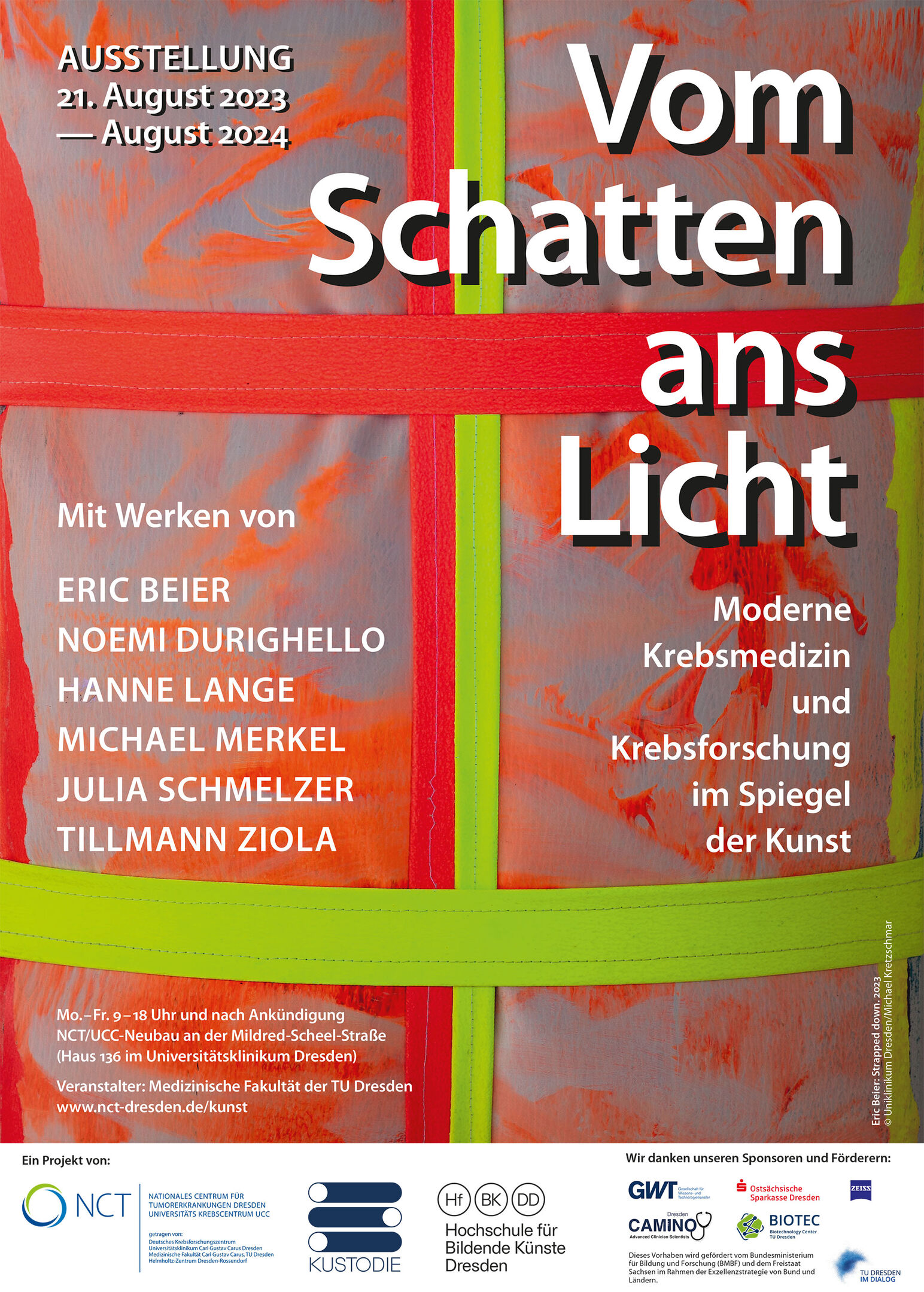 Plakat zur Ausstellung vom Schatten ans Licht Plakat zur Ausstellung vom Schatten ans Licht