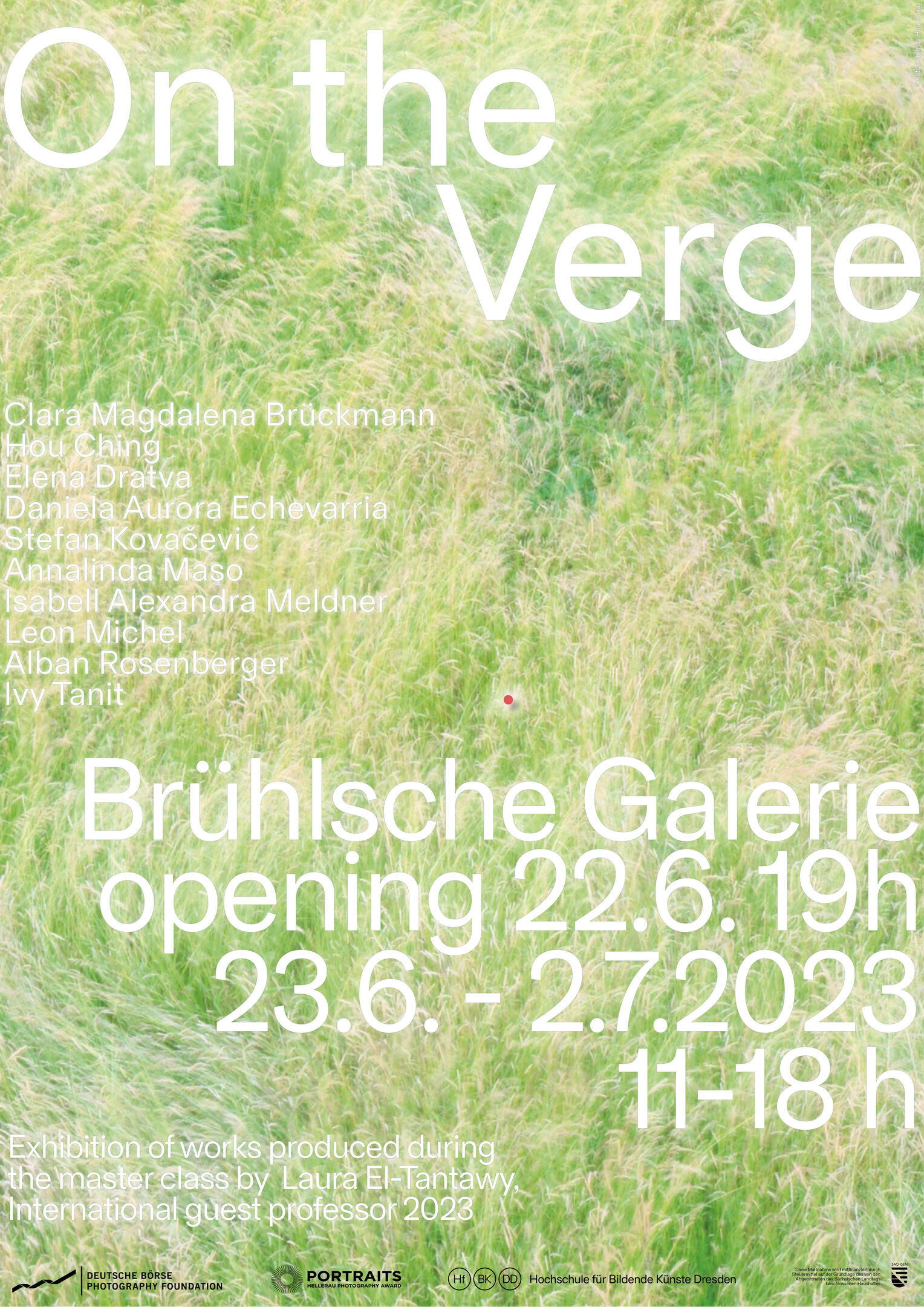 [Translate to Englisch:] Poster zur Ausstellung "on the verge"